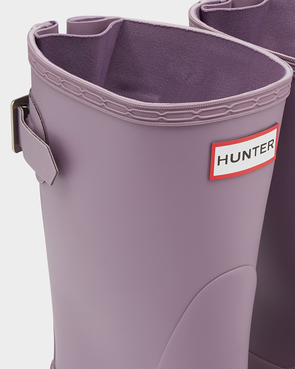 Womens Hunter Short Rain Boots Purple - Original Back Adjustable - 1407328-RL